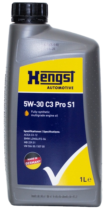 Моторное масло Hengst 5W-30 C3 Pro S1, 1л (Hengst: 637800000)